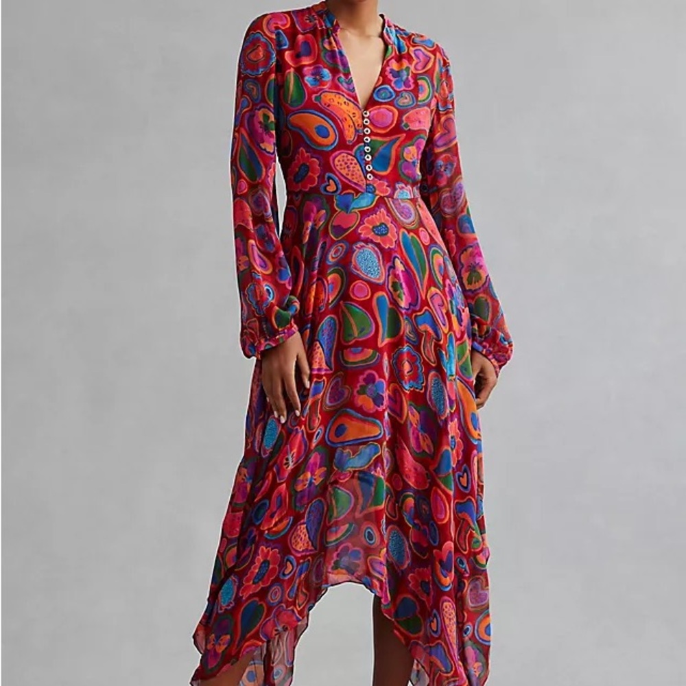 FARM Rio Lisa Sheer Midi Dress